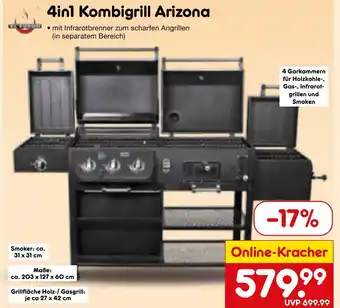 Netto Marken-Discount El Fuego 4in1 Kombigrill Arizona Angebot