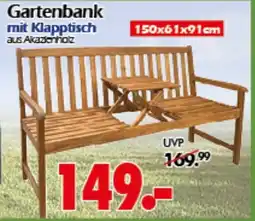 Wreesmann Gartenbank mit Klapptisch Angebot