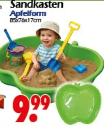 Wreesmann Sandkasten Apfelform 85x76x17cm Angebot