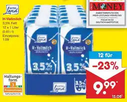 Netto Marken-Discount GUTES Land H-Vollmilch Angebot