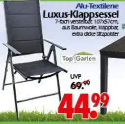 Wreesmann Alu-Textilene Luxus-Klappsessel Top Garten Angebot