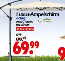 Wreesmann Luxus-Ampelschirm eckig Top Garten Angebot