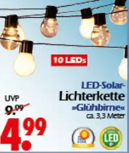 Wreesmann LED-Solar- Lichterkette Glühbirne Angebot