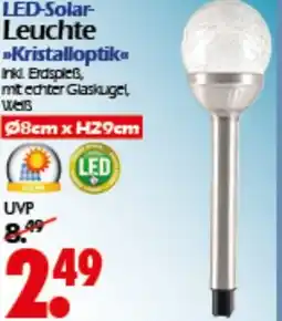 Wreesmann LED-Solar- Leuchte Kristalloptik Angebot