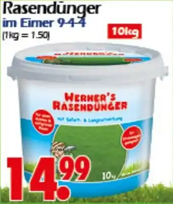 Wreesmann Rasendünger im Eimer 944 Angebot