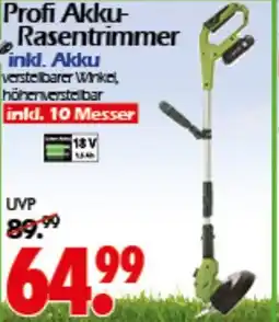 Wreesmann Profi Akku- Rasentrimmer Angebot