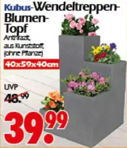 Wreesmann Kubus-Wendeltreppen- Blumen- Topf Angebot
