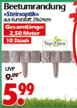 Wreesmann Beetumrandung Steinoptik Top Flora Angebot