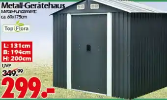 Wreesmann Metall-Gerätehaus Top Flora Angebot
