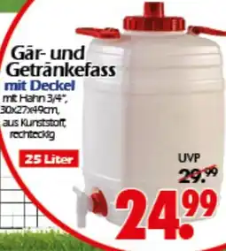 Wreesmann Gar- und Getränkefass mit Deckel Angebot