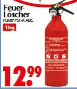 Wreesmann Feuer- Löscher Pulver PS1-X ABC 1kg Angebot