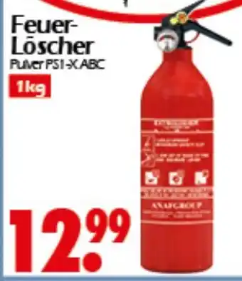 Wreesmann Feuer- Löscher Pulver PS1-X ABC 1kg Angebot