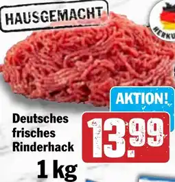 Hit Deutsches frisches Rinderhack Angebot