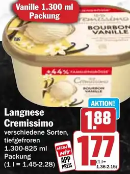 Hit Langnese Cremissimo Angebot