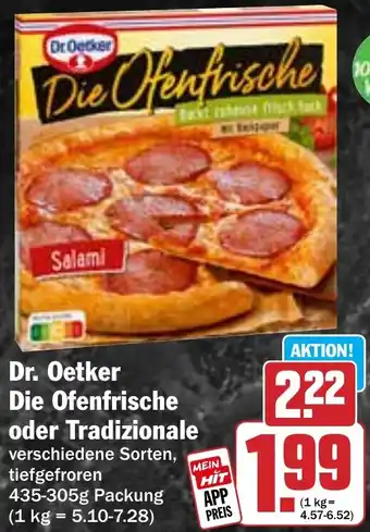 Hit Dr. Oetker Die Ofenfrische oder Tradizionale Angebot