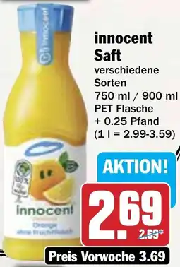 Hit innocent Saft Angebot