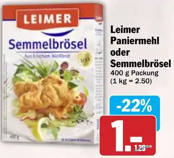 HIT Leimer Paniermehl oder Semmelbrösel Angebot