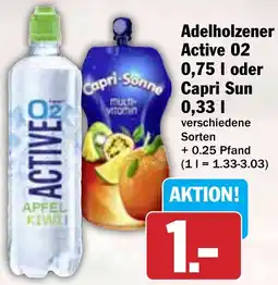 Hit Adelholzener Active 02 oder Capri Sun Angebot