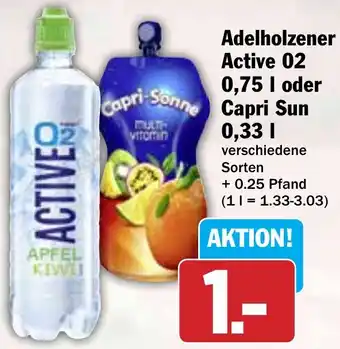 Hit Adelholzener Active 02 oder Capri Sun Angebot