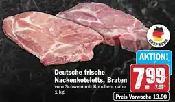 Hit Deutsche frische Nackenkoteletts, Braten Angebot