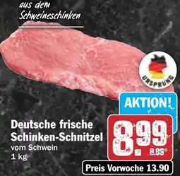 Hit Deutsche frische Schinken-Schnitzel Angebot