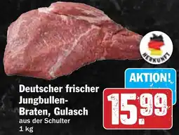 Hit Deutscher frischer Jungbullen Braten, Gulasch Angebot