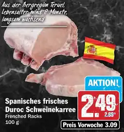 Hit Spanisches frisches Duroc Schweinekarree Angebot