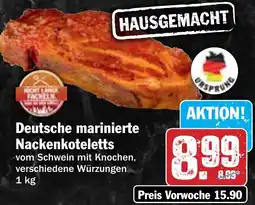 Hit Deutsche marinierte Nackenkoteletts Angebot