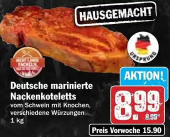 Hit Deutsche marinierte Nackenkoteletts Angebot