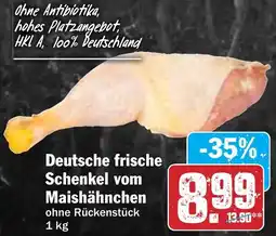 Hit Deutsche frische Schenkel vom Maishähnchen Angebot