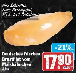 Hit Deutsches frisches Brustfilet vom Maishähnchen Angebot
