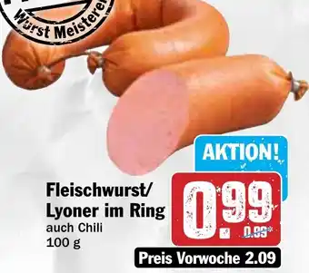 Hit Fleischwurst/ Lyoner im Ring Angebot