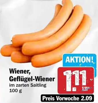 Hit Wiener, Geflügel-Wiener Angebot