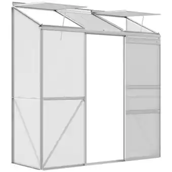 Netto Marken-Discount Outsunny Gewächshaus Aluminium, Polycarbonat Angebot