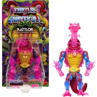 Netto Marken-Discount Mattel Spielfigur Masters of the Universe Origins Turtles of Grayskull Rattlor Angebot