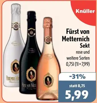 Aktiv Irma Fürst von Metternich Sekt Angebot