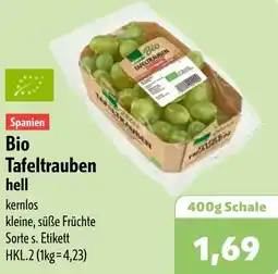 Aktiv Irma Bio Tafeltrauben hell Angebot