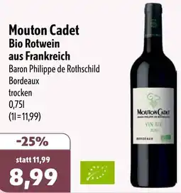 Aktiv Irma Mouton Cadet Bio Rotwein aus Frankreich Angebot