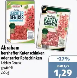 Aktiv Irma Abraham herzhafter Katenschinken oder zarter Rohschinken Angebot