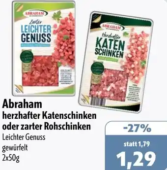 Aktiv Irma Abraham herzhafter Katenschinken oder zarter Rohschinken Angebot