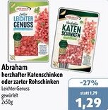 Aktiv Irma Abraham herzhafter Katenschinken oder zarter Rohschinken Angebot