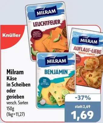 Aktiv Irma Milram Käse in Scheiben oder gerieben Angebot