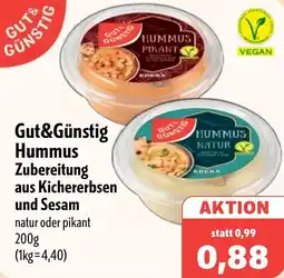 Aktiv Irma Gut&Günstig Hummus Zubereitung Angebot