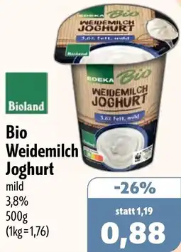 Aktiv Irma Edeka Bio Weidemilch Joghurt Angebot