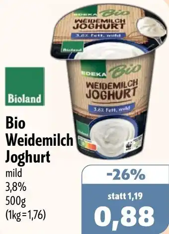 Aktiv Irma Edeka Bio Weidemilch Joghurt Angebot