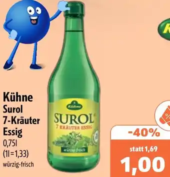 Aktiv Irma Kühne Surol 7-Kräuter Essig Angebot