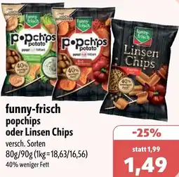 Aktiv Irma funny-frisch popchips oder Linsen Chips Angebot