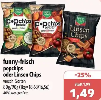 Aktiv Irma funny-frisch popchips oder Linsen Chips Angebot