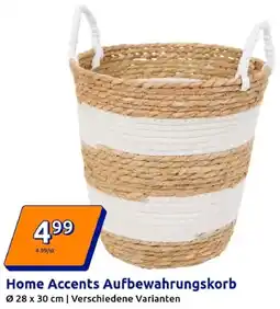 Action Home Accents Aufbewahrungskorb Angebot