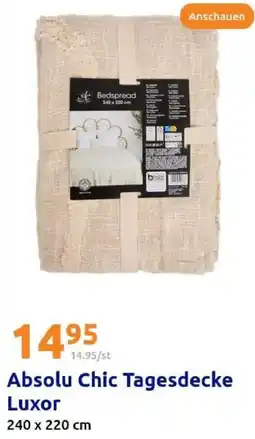 Action Absolu Chic Tagesdecke Luxor Angebot